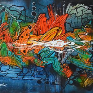 OXIGENO 34 - Técnica mixta s/tela - 80 x 100 cm